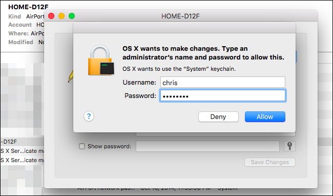 how to make mac show wifi password